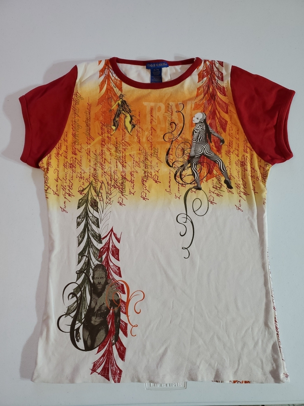 Y2K VTG XL Cirque Du Soleil Vibrant Short Sleeve Graphic Tee
